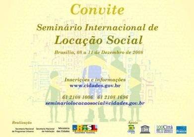 Seminário Internacional de Locação Social